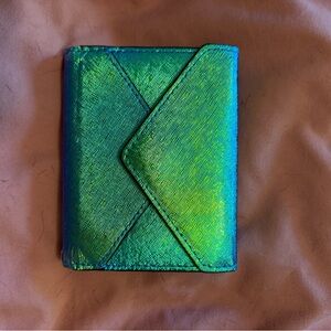 Rebecca Minkoff Iridescent Green and Blue Wallet